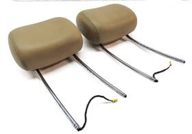 25197038508k55 Mercedes 06-12 Gl R Class Front Left Driver And Right Passenger Headrest Set Brown