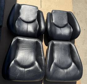 1299103647 Mercedes-benz 96-02 R129 Sl500 Black Left And Right Seat Cushion Assembly Set Heated