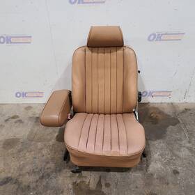 202.mb1y88 Mercedes-benz 88 1988 560sl 107 Type Front Bucket Seat Tan Leather Left Driver