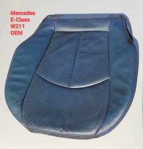 2119100747 Mercedes-benz E320 E500 W211 Bottom Seat Cover Blue Genuine Upholstery Skin