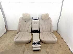 A2229200122 Mercedes-benz W222 S63 S65 Amg S550 S600 Rear Leather Interior Seats White Set Oem