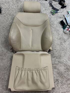 Mercedes-benz W140 S320 S350 S420 S500 96-99 Front Top Upper Seat Cushion With Headrest