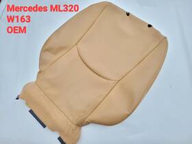 L0821281 Mercedes M-class W163 Ml320 Backrest Front Seat Cover Beige Palomino Oem Skin