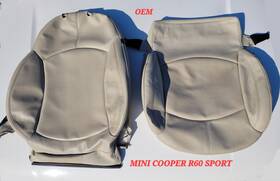 28912 Mini Genuine Cooper R60 Front Seat Cover Leather Sand Beige Oem Upholstery Skin