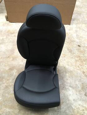52209802530 Mini 2011 - 2016 Cooper Countryman Rear Right Passenger Seat Leather Black Oem
