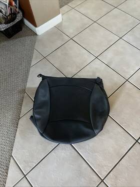 Mini 834165910007 Genuine Cooper R56 Bottom Seat Cover Black Vinyl Leatherette Oem