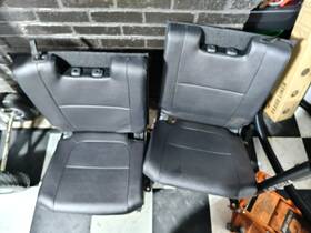 6902f079xb Mitsubishi 2014-2024 Outlander 3rd Row Back Seats Cushion Oem Leather Black Pair