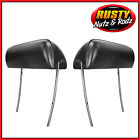 Molded 69-72 Black Gm Seat Headrests Bucket Correct -body