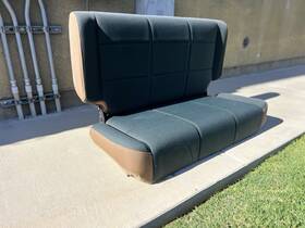 215.am8502 Mopar Jeep Tj Wrangler Oem Factory Folding Rear Seat Sahara Green Tan 1997-2002