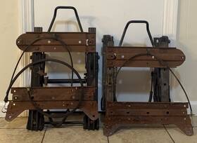 5093674aa Mopar 03-06 Jeep Wrangler Tj Both Front Seat Brackets Fold And Tilt Slide Riser Freeship