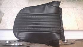 247-450 Moss Austin Healey 3000 Vinyl Set Front Seat Upholstery Black And Piping Excellent Cond