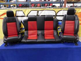 24098 Mustang 08 2008 Ford Gt500 Convertible Red Black Front Rear Seats Oem E77