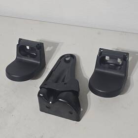 268y0-e5801 Nissan 2013-2017 Leaf Rear Second Row Lower Seat Bracket Set Complete With Covers