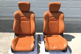 87370-1ee2b Nissan 370z Coupe Persimmon Leather Seats Burnt Orange Electric