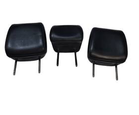 Br549 Nissan 2009-2014 Murano Rear 2nd Row Seat Headrests Black Leather Set Of 3 Oem