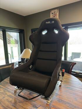 Dpt-nrgrsc302cfsl Nrg Innovations Silver Carbon Fiber Racing Bucket Seat Large Size Rsc-302cf-bk