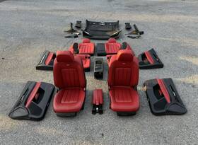 2129060402 Oem Mercedes Cls550 W218 Red Designo Leather Seats Door Panels Front And Rear Set 38k