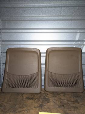 559234 Oem 2003-2008 Honda Pilot Front Seat Back Cover Panels Tan Beige Net Pair