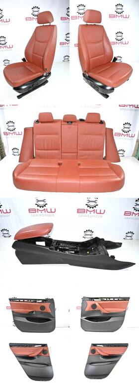 Original Factory Genuine 52107255660 Front/rear Interior Console Door Panel And Heated Seat Set Bmw X3 11-17 Chestnut