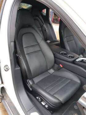 971881106g Porsche 17 18 Panamera Right Front Seat Black Ab Leather Heated/cooled