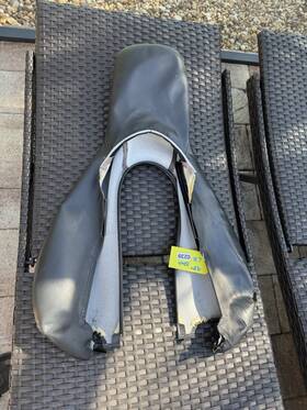 98752114102-24028 Porsche 2005-2008 Boxster Cayman 987 Front Seat Cushion Cover Left Oem Used