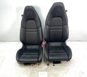 992881806 Porsche 20-24 Oem 911 Carrera 992 Front Left Right Seat Leather Black Set 23k