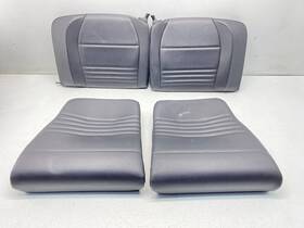 99652201113ewj Porsche 99-05 Carrera 911 Rear Left And Right Seat Cushion Leather Black Set Oem