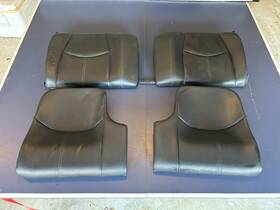 997522011108yr Porsche 2005-2012 997 911 Coupe Rear Seat Cushion Assembly Set Black Leather Oem