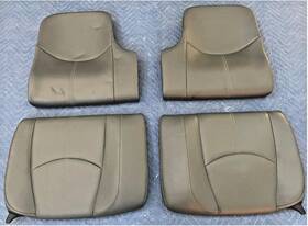 Ptl-4010-pp-t40 Porsche 911-997 Oem Grey Leatherette Upper Lower Rear Seat Set