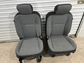 202-3744a Ram 2023 2500 Tradesman Seats Grey And Black Cloth Seats. Like New