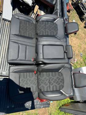 68272062ae Ram 19ft Rebel Crew Black Red Vinyl Cloth Heat Power Manual Bucket Backseat Seats