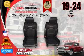 68272072af Ram 19-24 1500 Laramie Leather Mem Heat Cool Buckets Backseat Front Seats