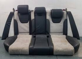 8e9885375e Recaro 2004 2008 Audi S4 B7 Rear Seats Leather Alcantara Black Gray Oem - #7218