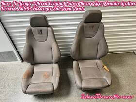 041-065 Recaro For Saleen Rare Orig Trend Gray Leather Front Seats 1 Pair S351 S281 Mustang 041-065 Recaro For Saleen Rare Orig Trend Gray Leather Front Seats 1 Pair S351 S281 Mustang