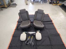 G2473a011011 Rover Land Discovery 2 Ii Set Of 3rd Row Leather Seat With Headrest Gray 99-04