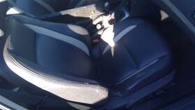 12801490 Saab Black Leather Passenger Front Seat Without Headrest Fits 03-11 9-3 Oem