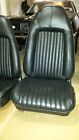 Seats Bucket Black Leather - Cuda 1970-74