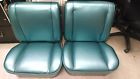 Seats Turquoise Bucket 1961-1963 Corvair Monza Boxes Front Stock