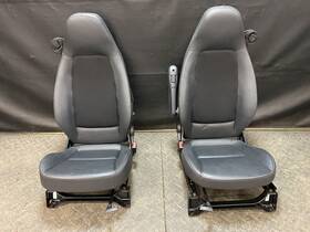 4519101000 Smart 08-16 Fortwo Pair Of Driver And Passenger Black Leather Seats
