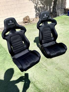 009011nrrs Sparco R333 Seats Black Cloth Pair Pickup Or Buyer Arrange Shipping