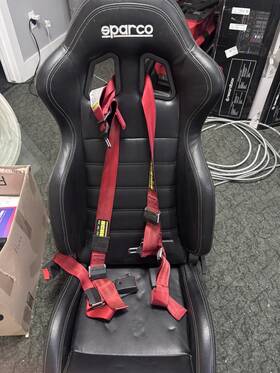 009014nrsky Sparco R100 Seat Reclinable Track/street/racing Style -vinyl Black