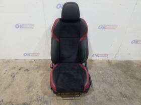 202-60658cl Subaru 16 2016 Wrx Sti Seat Front Left Driver Black Leather Suede