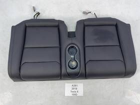 1067381-00-b Tesla 16-20 Oem Model X Rear Right Left Side 3rd Row Lower Seat Leather Black