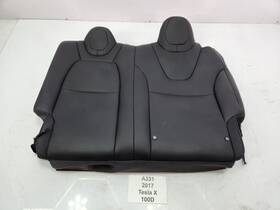 109673300b Tesla 16-20 Oem Model X Rear Left Driver Leather 2nd Row Seat Upper Cushion