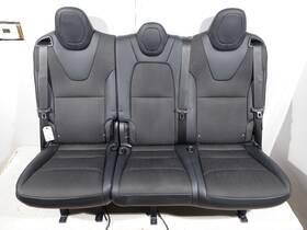 1127539-00-a Tesla 16-20 Model X Rear Left Right 2nd Row Seat Leather Black Fabric Assy Set