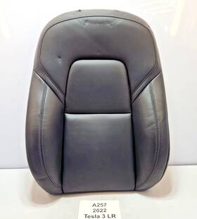 1452890-01-e Tesla 17-23 Oem 3 Y Front Left Driver Upper Seat Cushion Leather Black Note