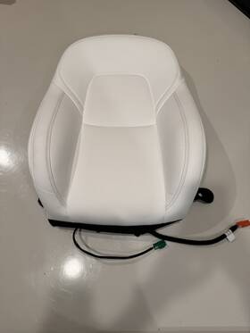1452928-81-c Tesla 2017 - 2023 Model 3 / Y Oem Passenger Right Front White Seat Back With Bag