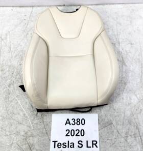 1495546-06-d Tesla 16-20 Oem S Front Right Passenger Seat Upper Cushion Leather White
