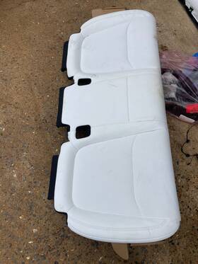 2000040-02-a Tesla Model Y Juniper 2nd Row White Seat Cushion 2025-2026