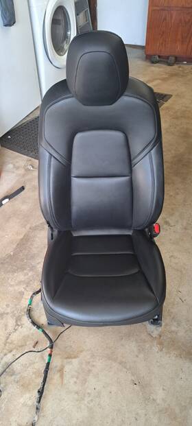 202.ts1p19 Tesla Passenger Front Seat 2018 3 Black Lumbar Support Free Delivery Oc La
